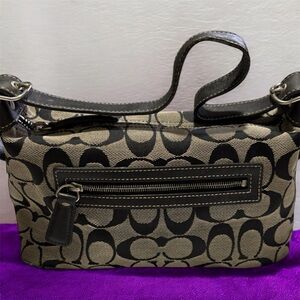 Y2K Coach Stylish Black and Gray Handbag